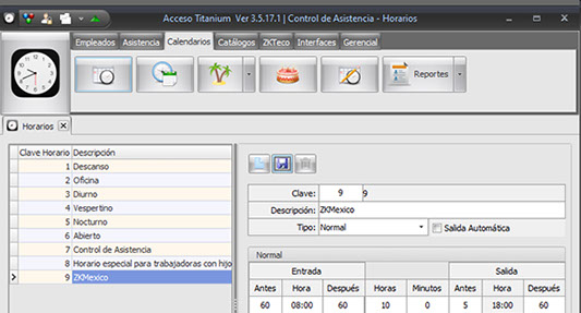 Horarios flexibles en Titanium